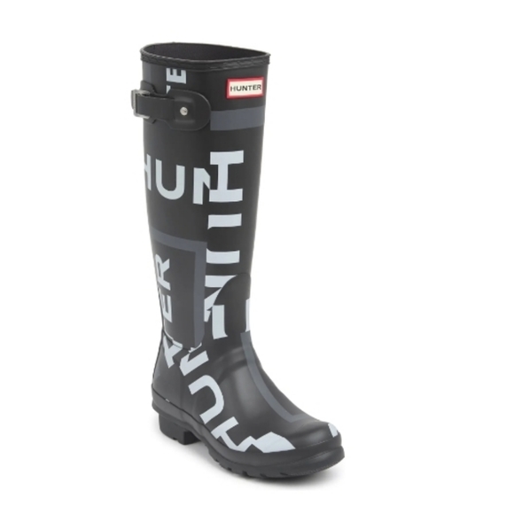 HUNTER Tall Exploded Logo Rain Boot Size 8 - Picture 8 of 11
